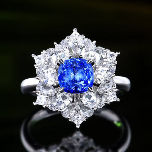 Sri Lanka natural cornflower sapphire - Lotus Diamond