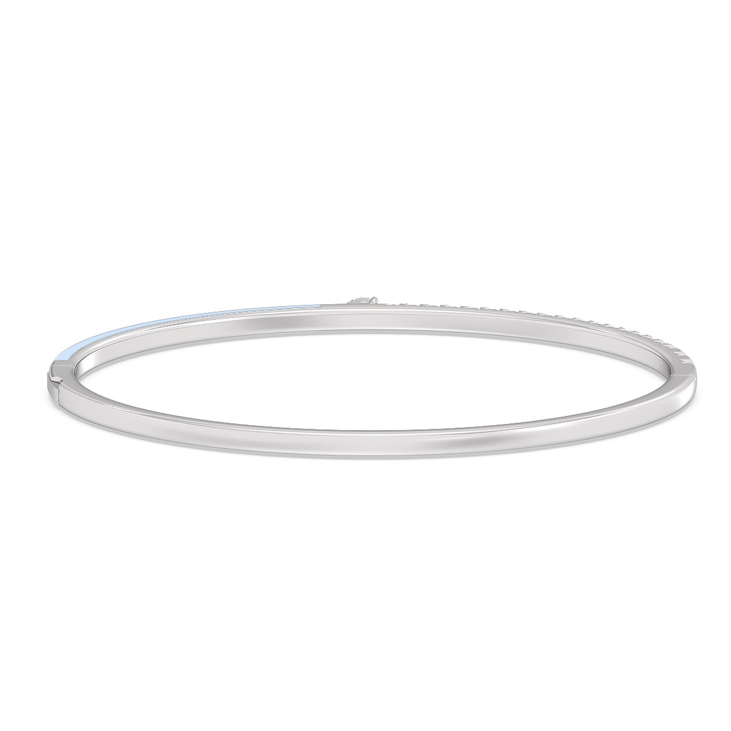 Staple Pear Diamond Bangle in Ceramic - Lotus Diamond