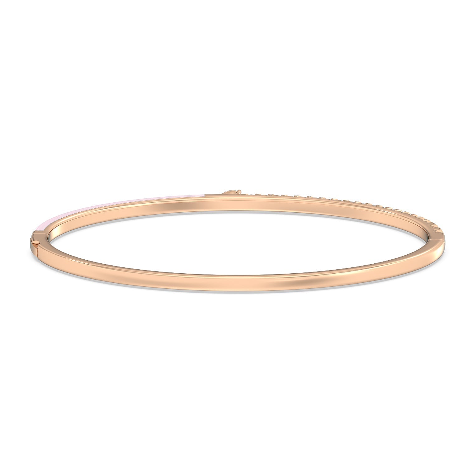 Staple Pear Diamond Bangle in Ceramic - Lotus Diamond