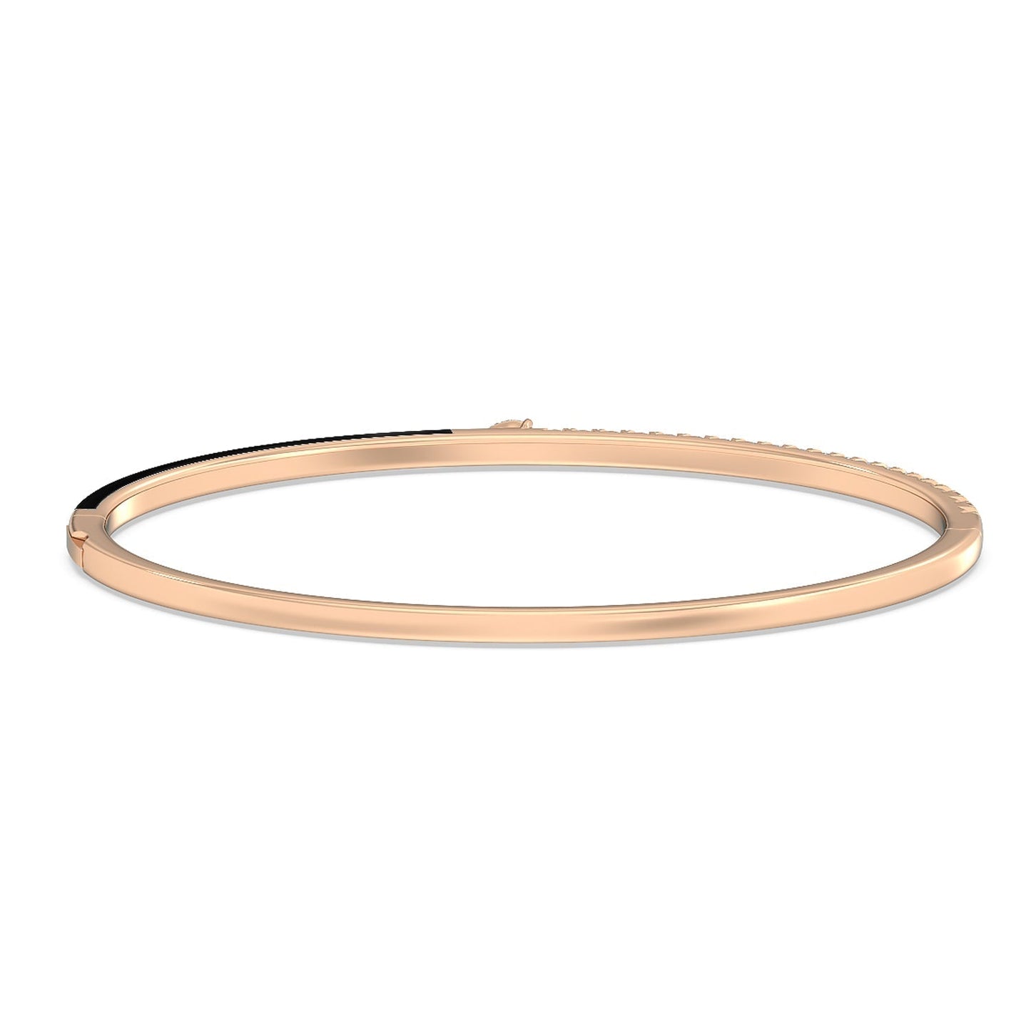 Staple Pear Diamond Bangle in Ceramic - Lotus Diamond