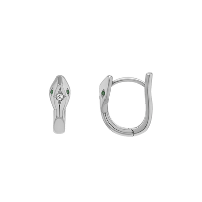 Starset Diamond Serpentine Huggies - Lotus Diamond