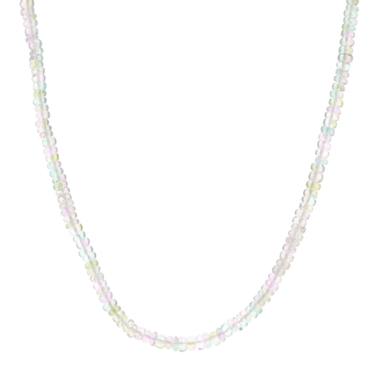 Tapered Opal Bead Necklace - Lotus Diamond