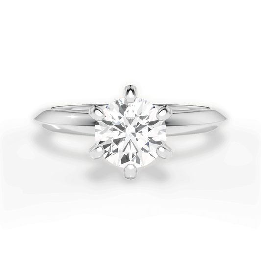 The Agnes Solitaire - Lotus Diamond