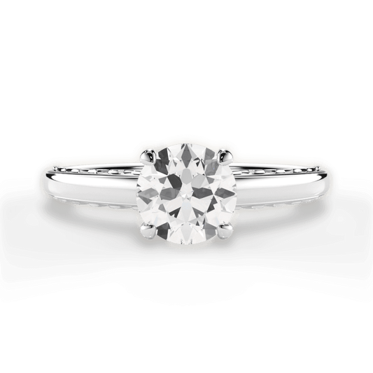 The Alessia Solitaire - Lotus Diamond
