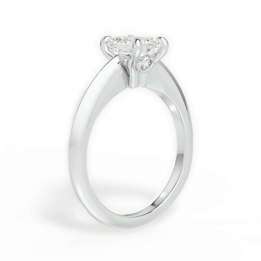 The Althea Solitaire - Lotus Diamond