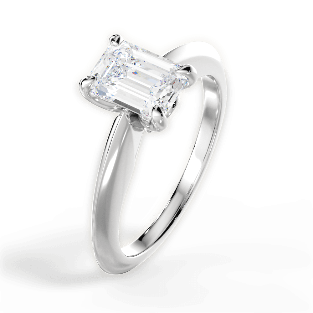 The Althea Solitaire - Lotus Diamond