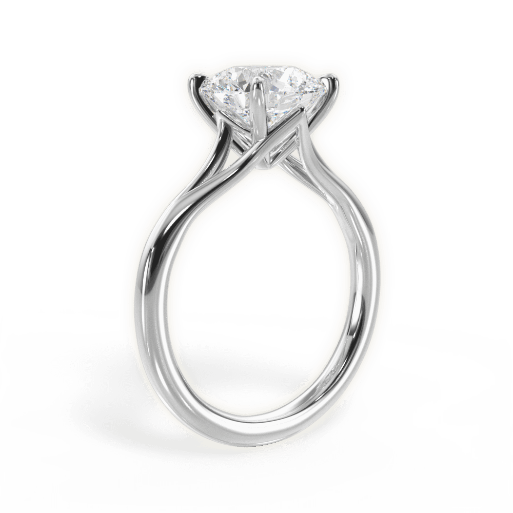 The Amata Solitaire - Lotus Diamond