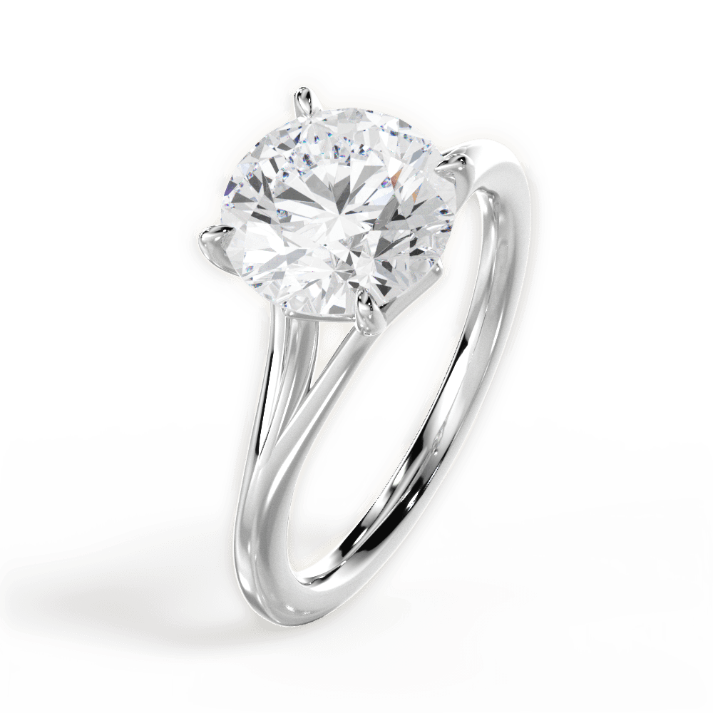 The Amata Solitaire - Lotus Diamond