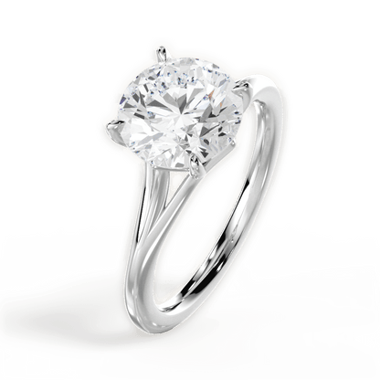 The Amata Solitaire - Lotus Diamond