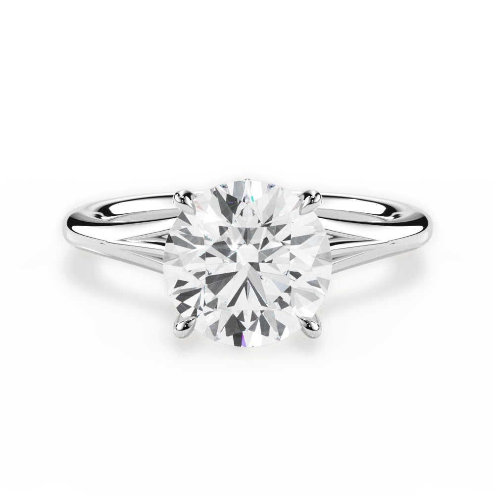 The Amata Solitaire - Lotus Diamond