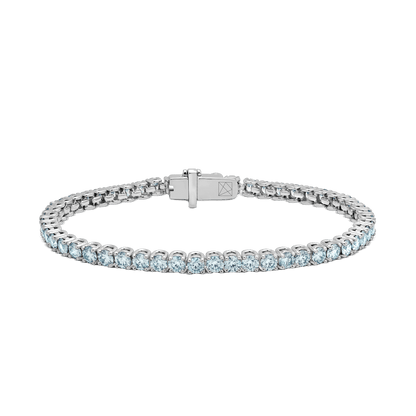 The Blue Tennis Bracelet, Small - Lotus Diamond