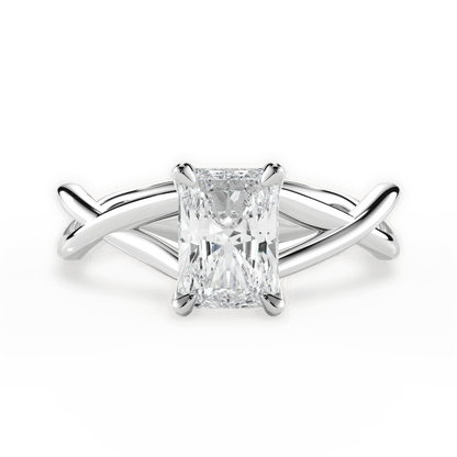 The Carmella Solitaire - Lotus Diamond