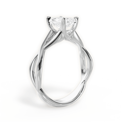 The Carmella Solitaire - Lotus Diamond