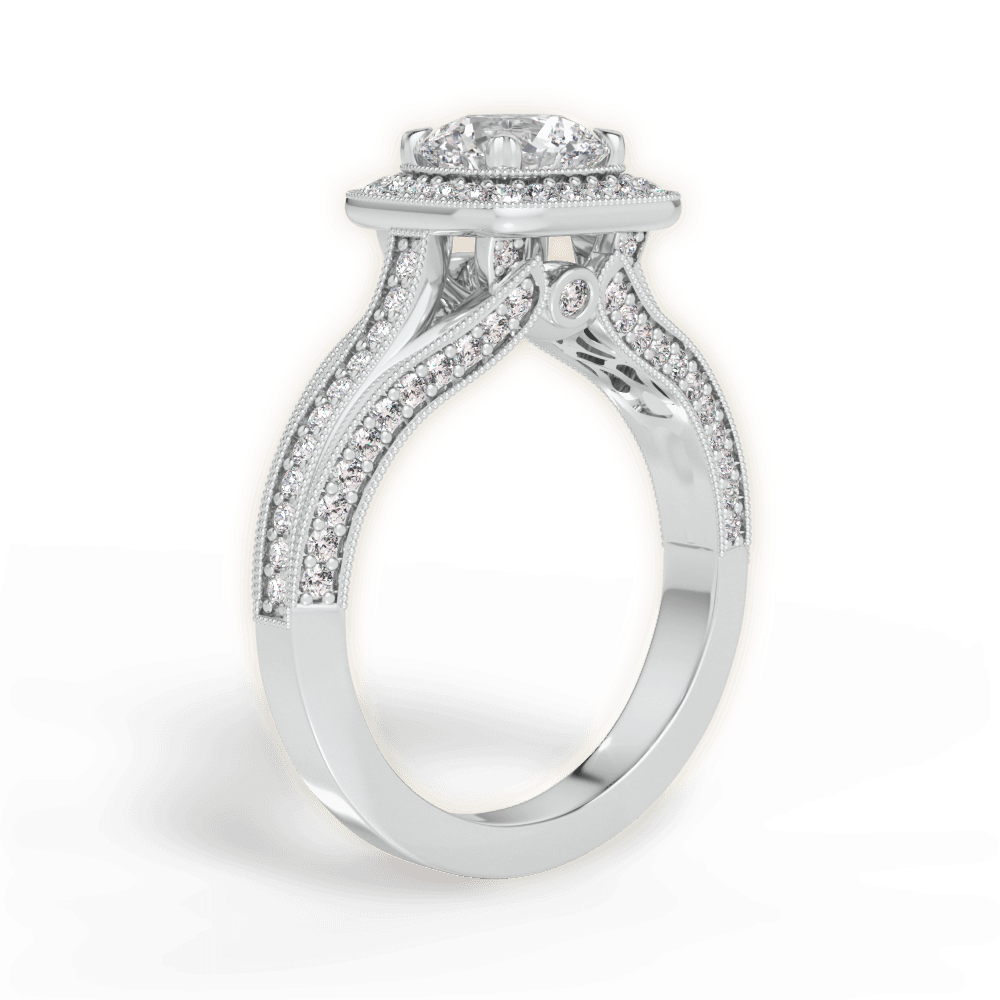 The Cecile Halo - Lotus Diamond