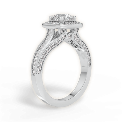 The Cecile Halo - Lotus Diamond