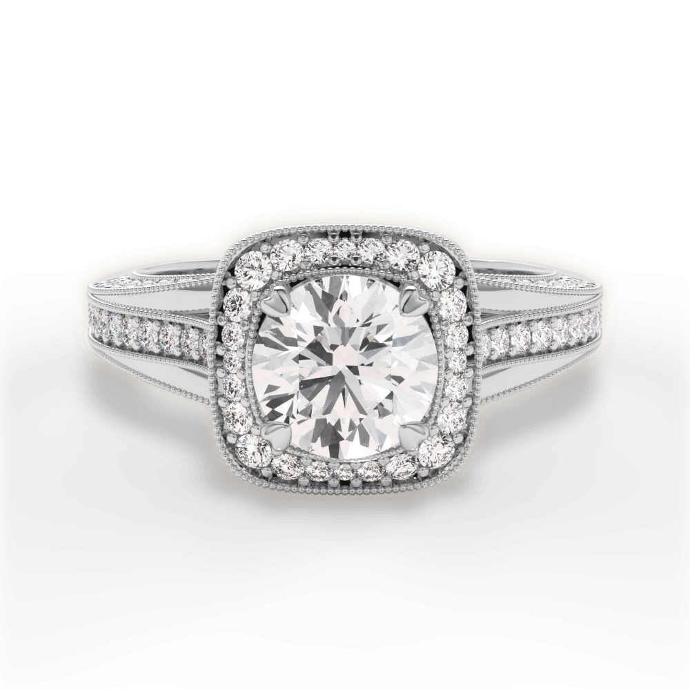 The Cecile Halo - Lotus Diamond