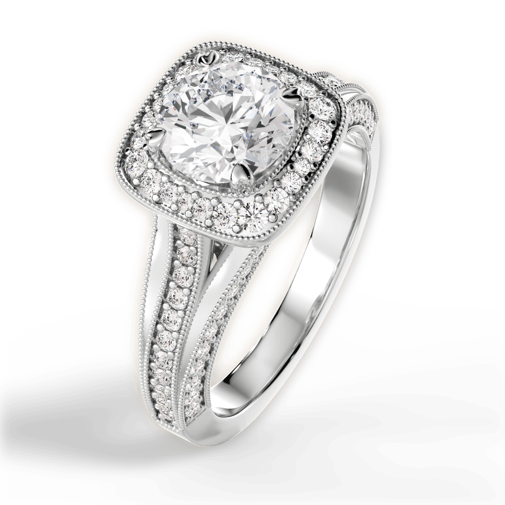 The Cecile Halo - Lotus Diamond