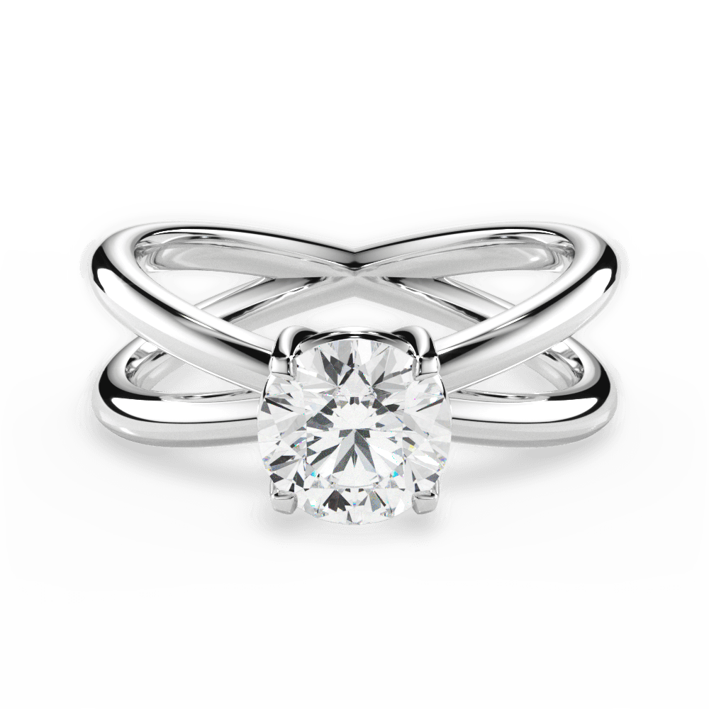 The Ciara Solitaire - Lotus Diamond