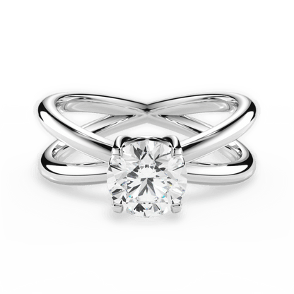 The Ciara Solitaire - Lotus Diamond