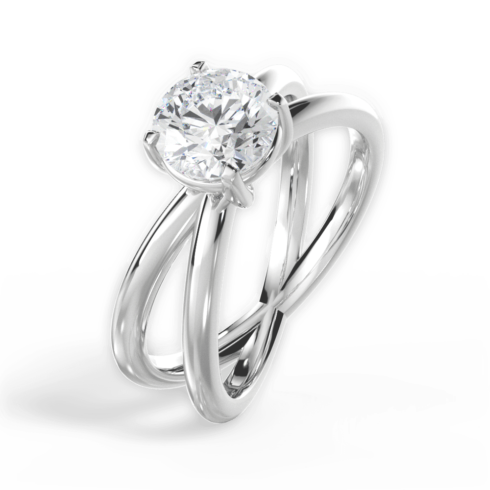 The Ciara Solitaire - Lotus Diamond