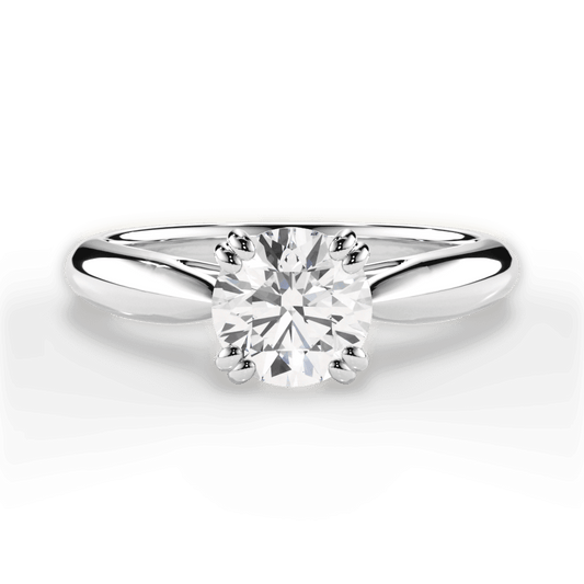 The Cordelia Solitaire Engagement Ring Lotus Diamond