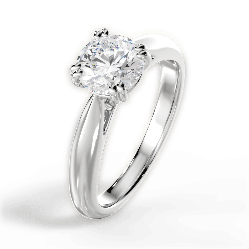 The Cordelia Solitaire - Lotus Diamond