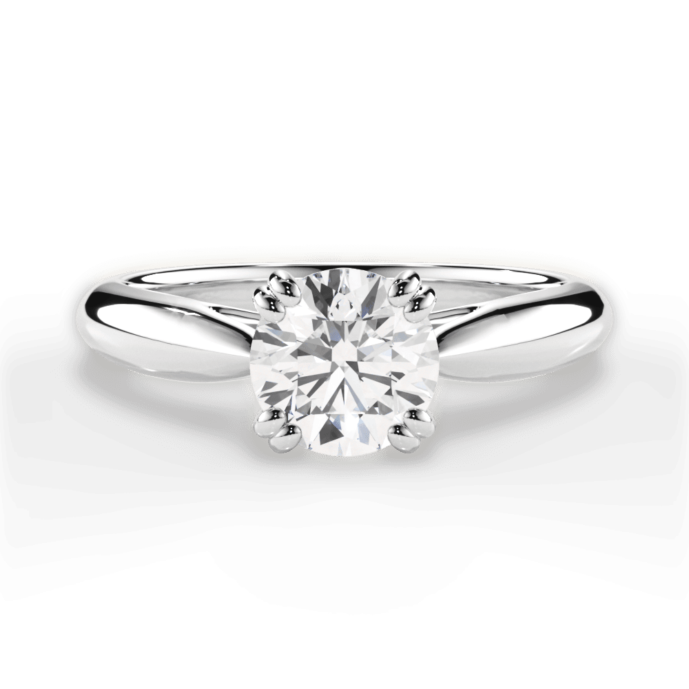 The Cordelia Solitaire - Lotus Diamond