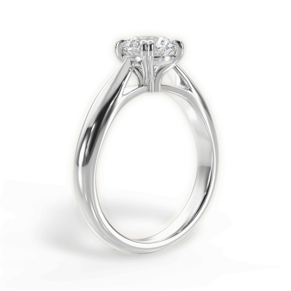 The Cordelia Solitaire - Lotus Diamond