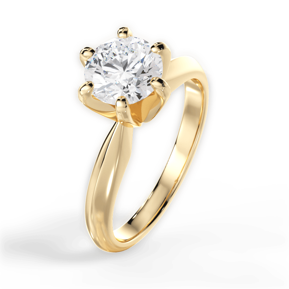 The Dafne Solitaire - Lotus Diamond