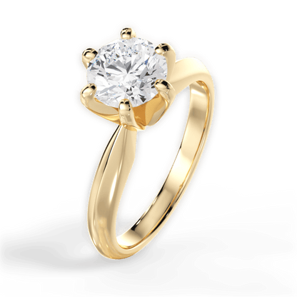 The Dafne Solitaire - Lotus Diamond