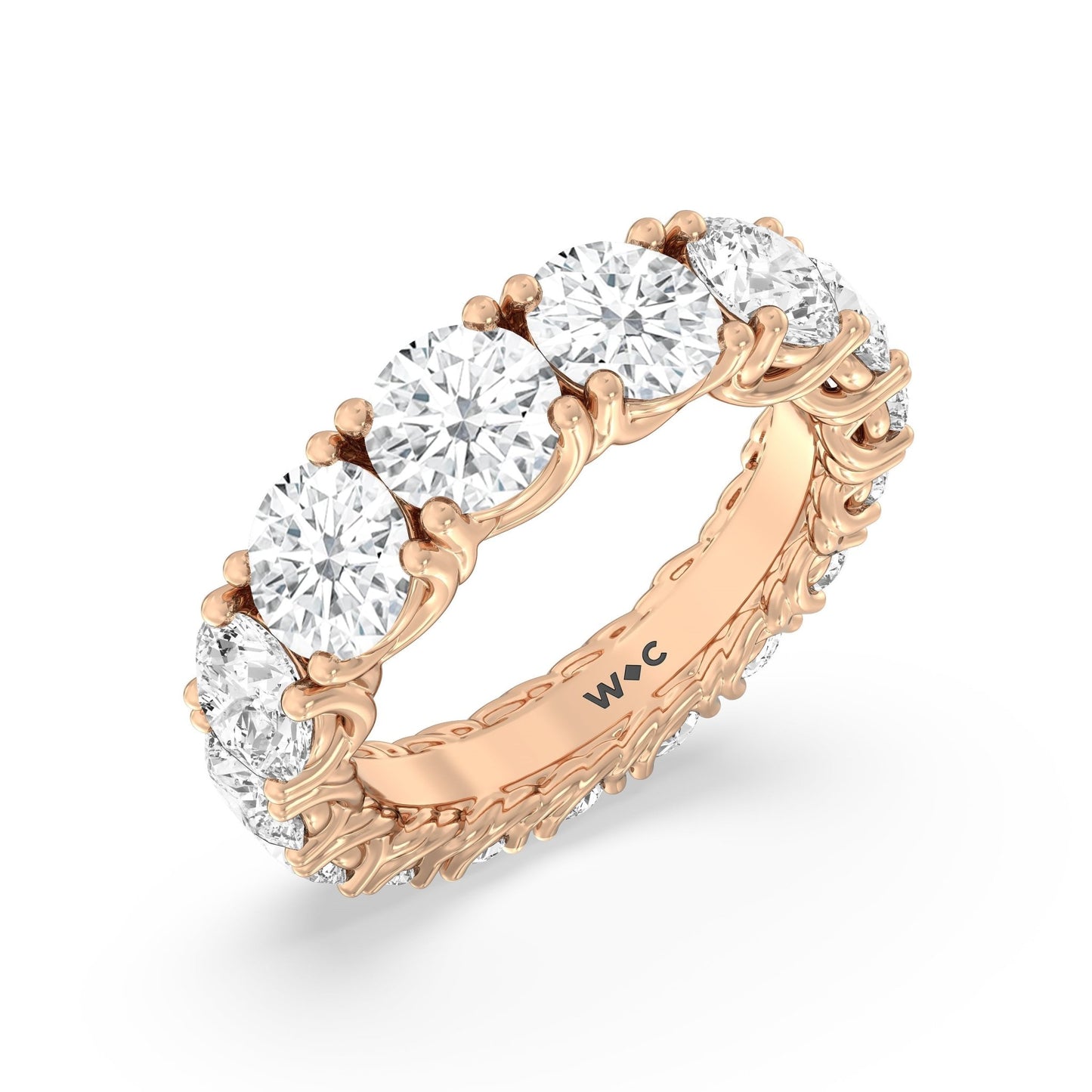 The Dumbo Eternity Ring - Lotus Diamond