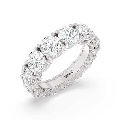 The Dumbo Eternity Ring - Lotus Diamond