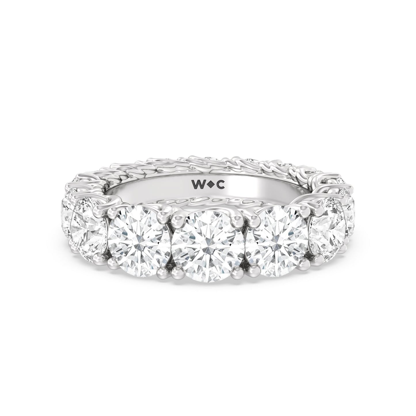 The Dumbo Eternity Ring - Lotus Diamond
