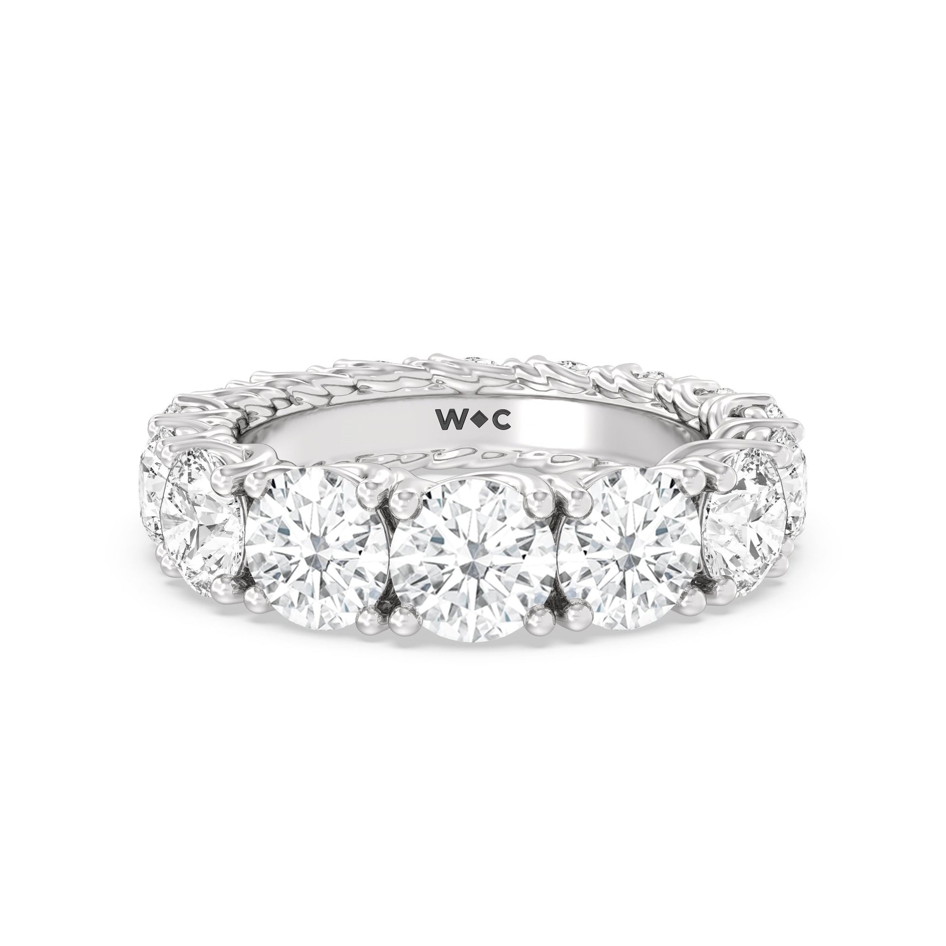 The Dumbo Eternity Ring - Lotus Diamond