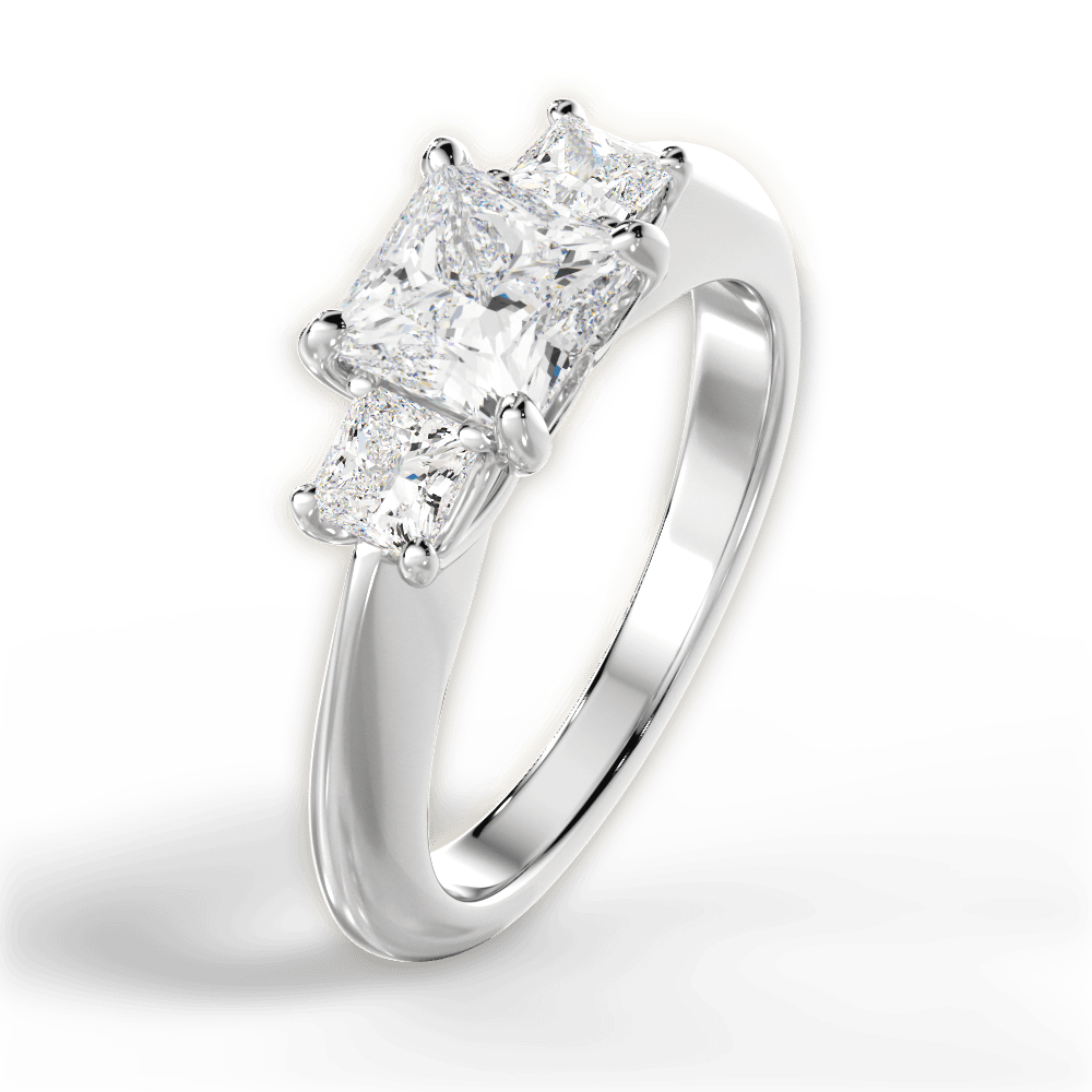 The Ellie Three - Stone - Lotus Diamond