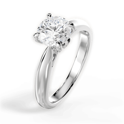The Elowen Solitaire - Lotus Diamond