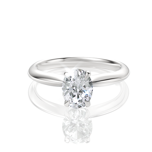 The Elyse Solitaire Engagement Ring Lotus Diamond