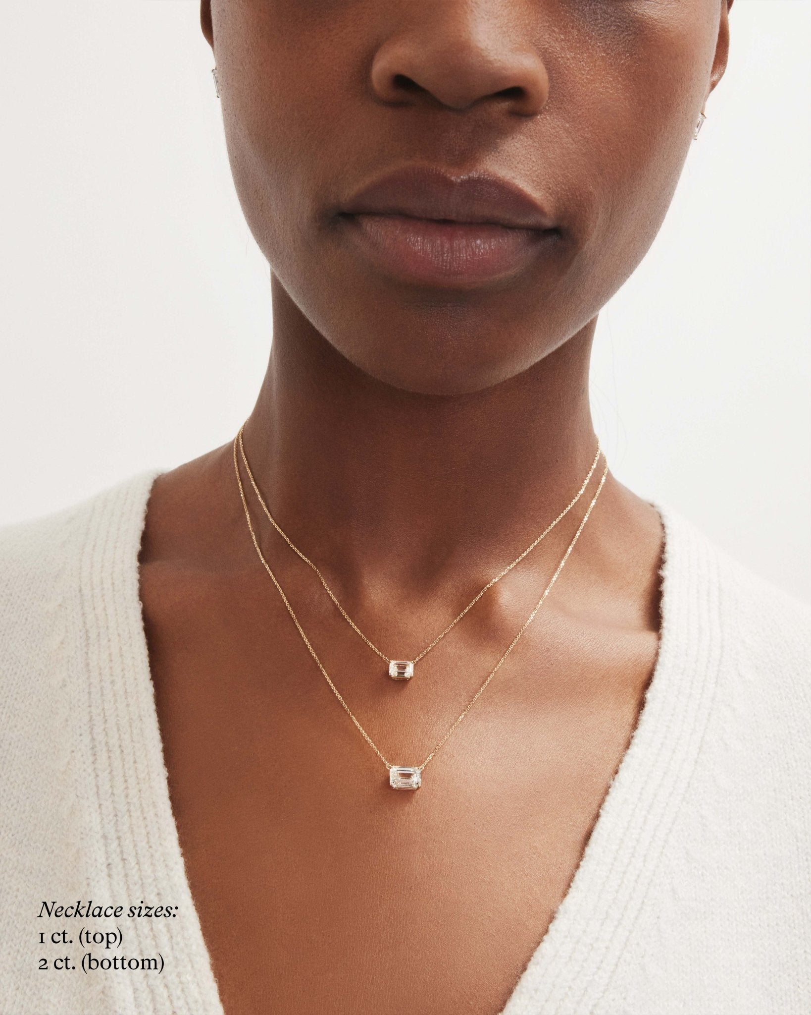 The Emerald Solitaire Pendant - Lotus Diamond