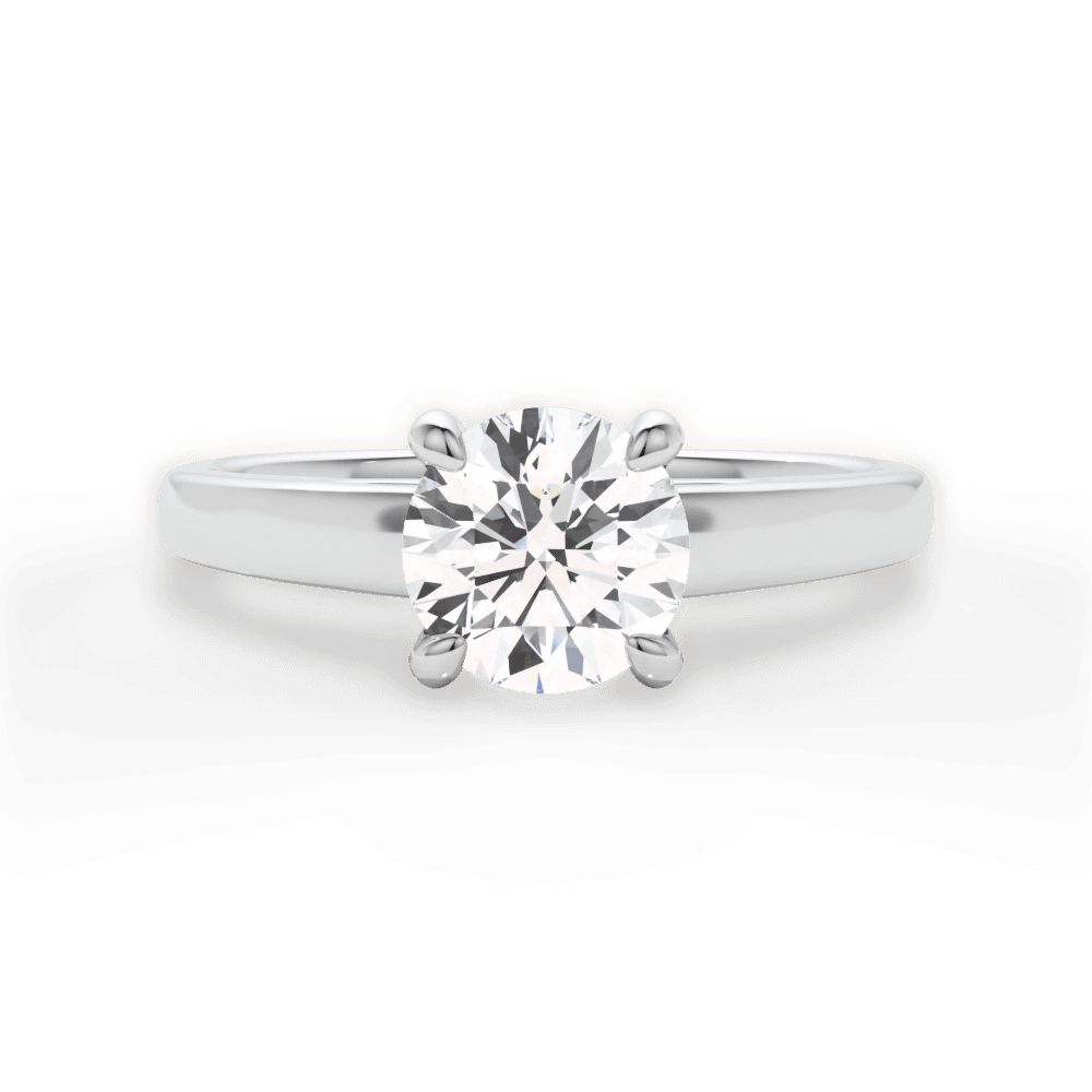 The Flora Solitaire - Lotus Diamond