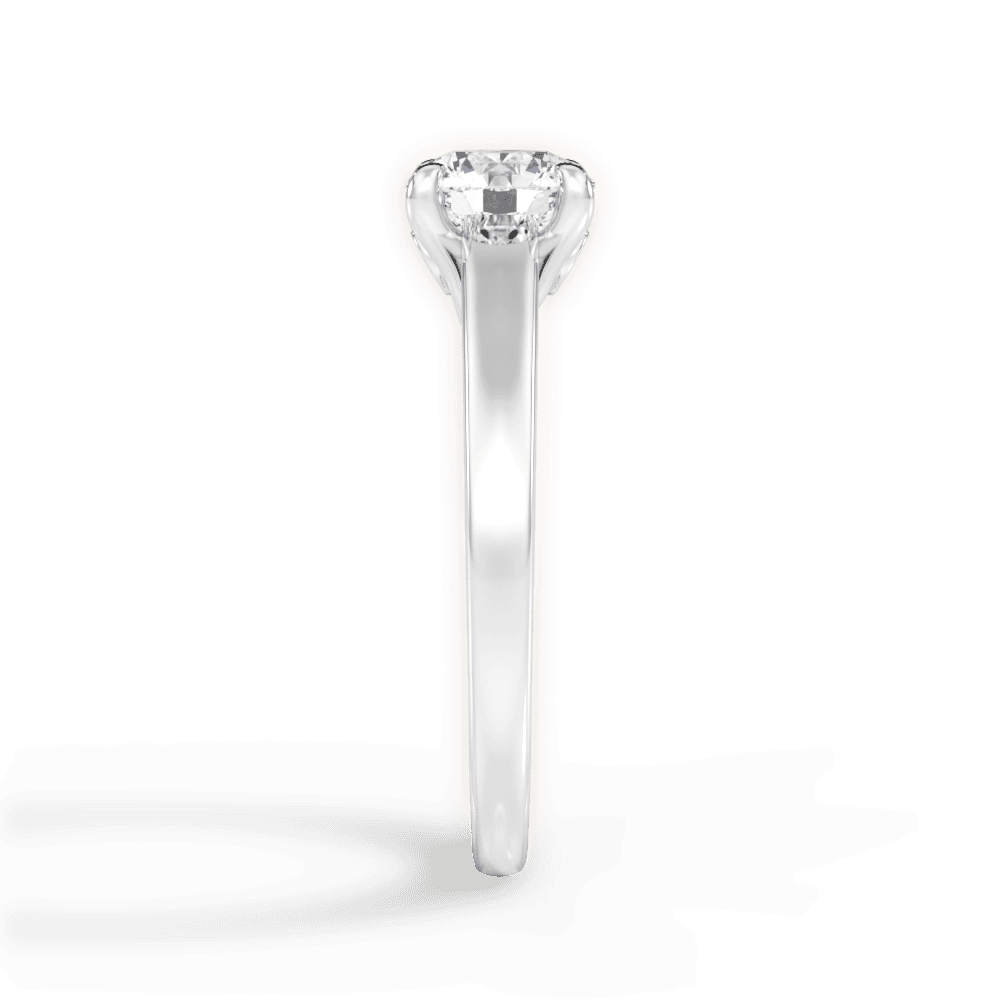 The Flora Solitaire - Lotus Diamond