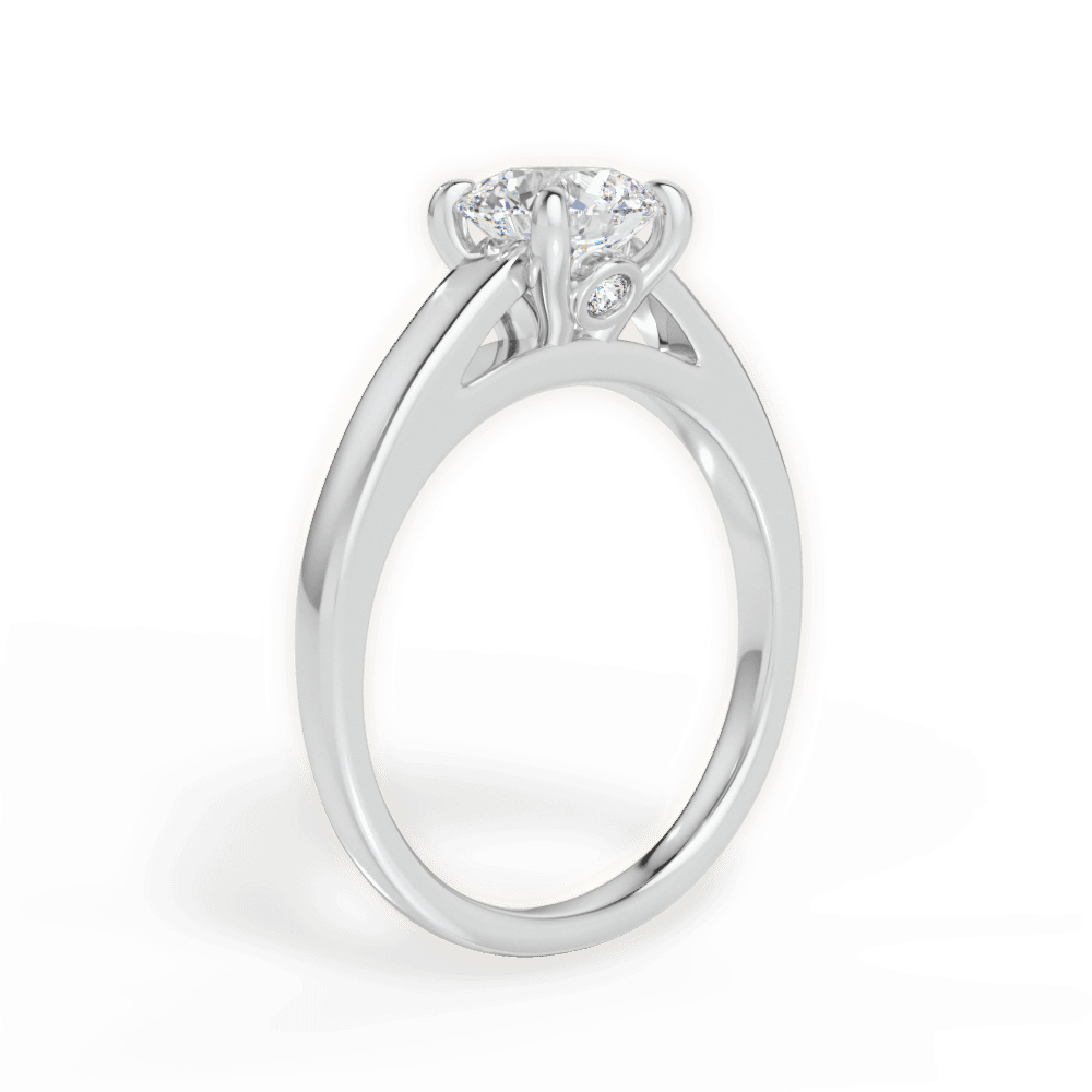 The Flora Solitaire - Lotus Diamond