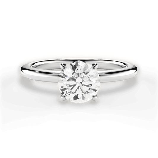 The Maude Solitaire - Lotus Diamond