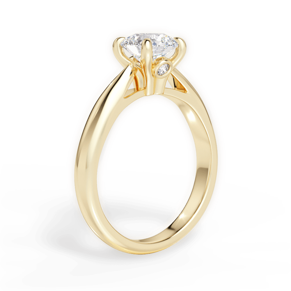 The Melina Solitaire - Lotus Diamond