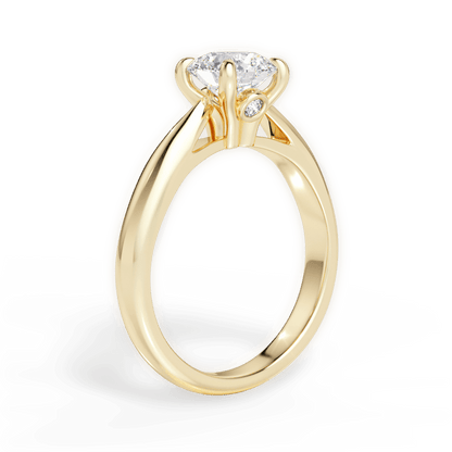 The Melina Solitaire - Lotus Diamond