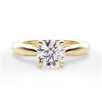 The Melina Solitaire - Lotus Diamond