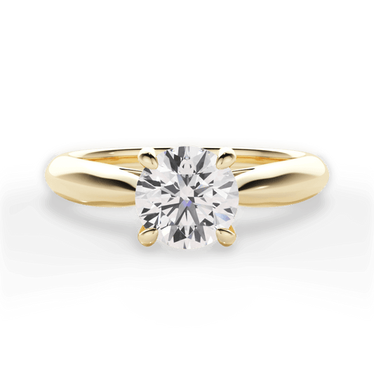 The Melina Solitaire - Lotus Diamond