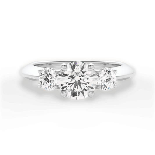 The Olivia Three - Stone - Lotus Diamond