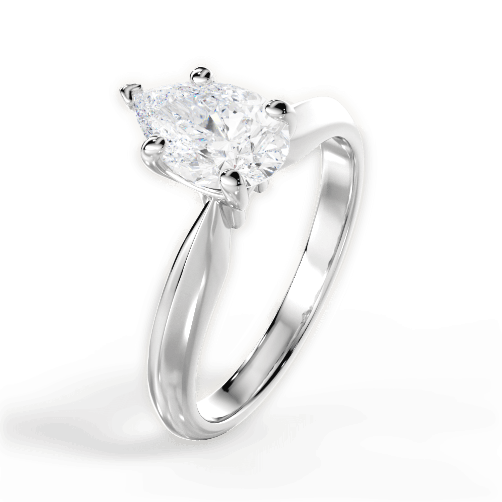 The Ottilie Solitaire Engagement Ring Lotus Diamond