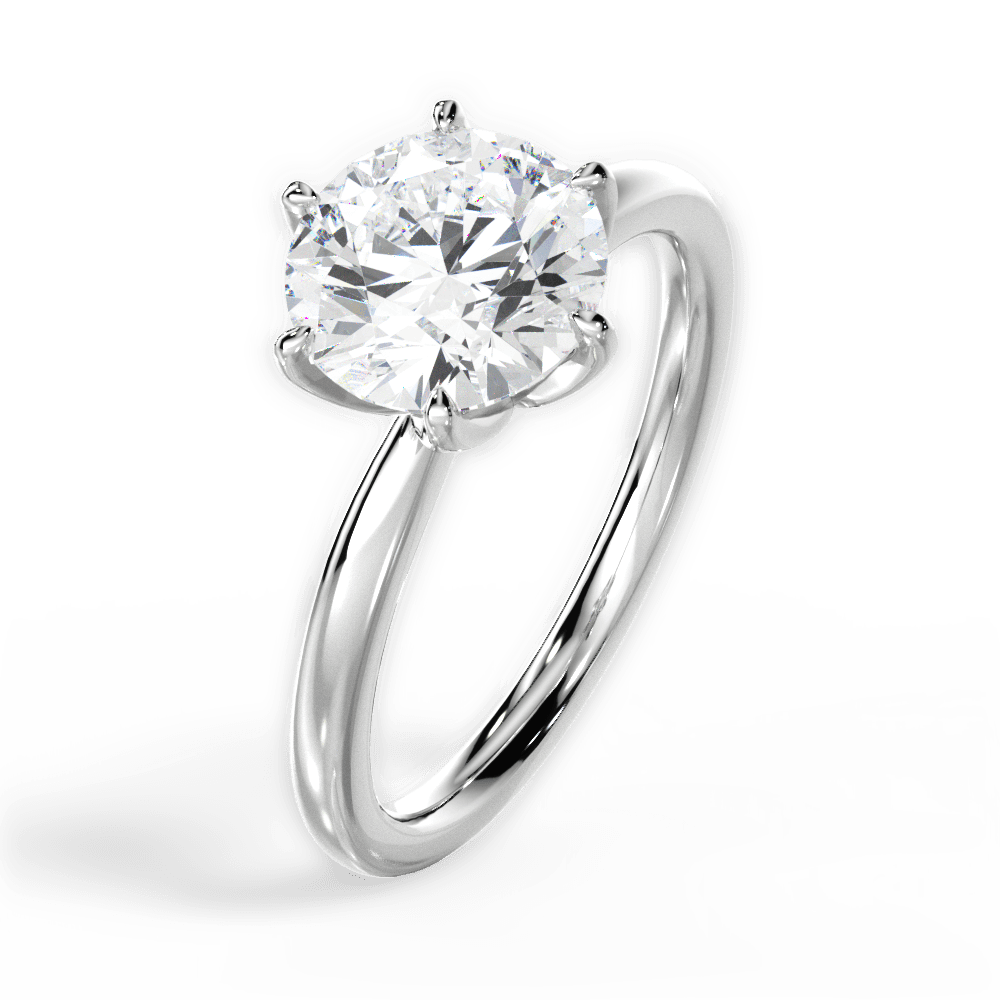 The Petra Solitaire - Lotus Diamond
