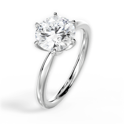 The Petra Solitaire - Lotus Diamond